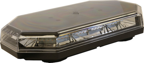 Buyers 8891062 - 15 Inch Octagonal LED Mini Light Bar with 56 LEDs, Amber/Clear Lens, Magnetic Mount, 10 Flash Patterns, and 15ft Power Cord