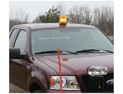 Buyers SL665A - 6.5 Inch Amber LED Strobe Beacon Light with 11 Flash Patterns - SAE J845 Class 1 Certified