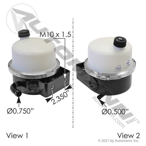 575.1138 POWER STEERING RESERVOIR PETERBILT