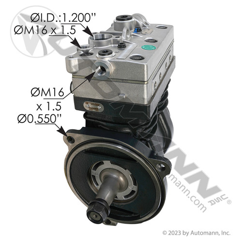 170.AC5420070 WABCO AIR COMPRESSOR VOLVO MACK NEW TWIN CYL