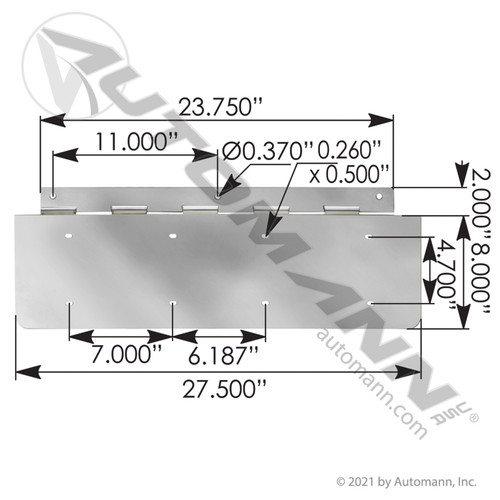 562.K1012SS LICENSCE PLATE HOLDER STAINLESS STEEL