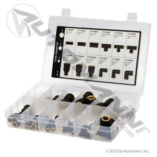 177.1202KT COMPOSITE W/ BRASS PLC FITTING KIT ASSORTMENT