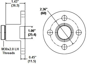 994727 ADAPTER, SHAFT VMASTER VS217, FCCC ISB
