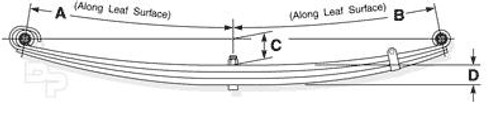 55-1256 IH NAVISTAR FRONT LEAF SPRING