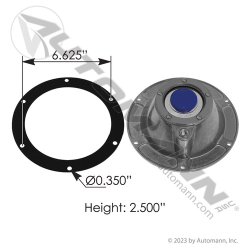 180.10694 HUB CAP WITH PIPE PLUG