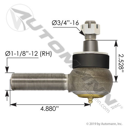 462.ES2069R TIE ROD END