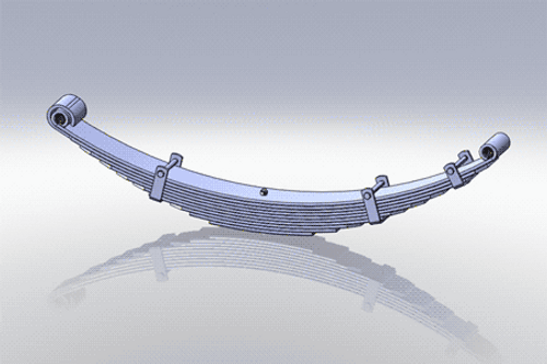 Dayton 96-1352 - Volvo Front Leaf Spring Full Taper, 3 Leaf, 10,500 lb Capacity