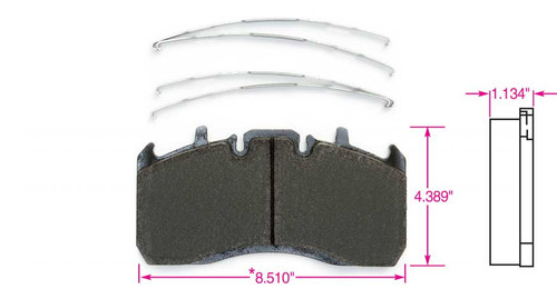 DSHP1370 MERITOR EX225 LS2 AIR DISC BRAKE PADS SET