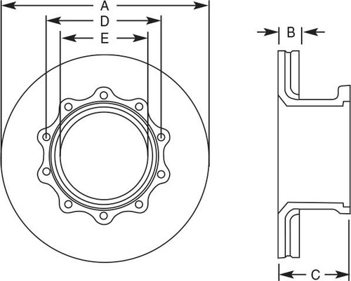 RH007 HENDRICKSON AIR DISC BRAKE ROTOR