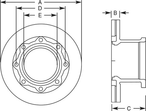 RH010 WABCO PAN 17 AIR DISC BRAKE ROTOR