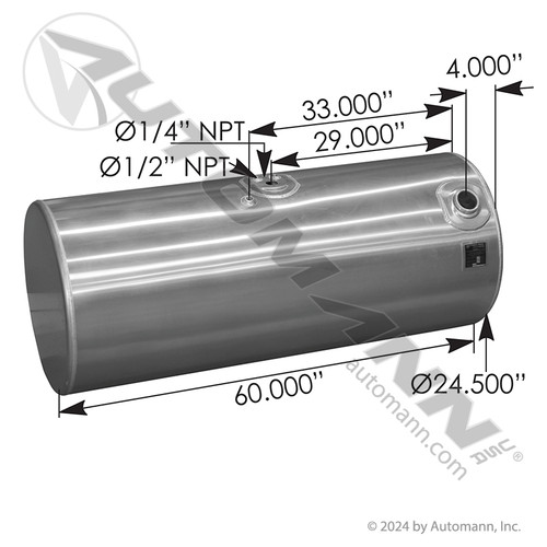 576.59120245PF08 KW KENWORTH ROUND FUEL TANK