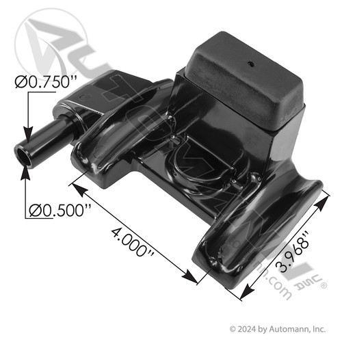 MPB75531R TOP UBOLT PLATE W-SHOCK MOUNT RH PETERBI