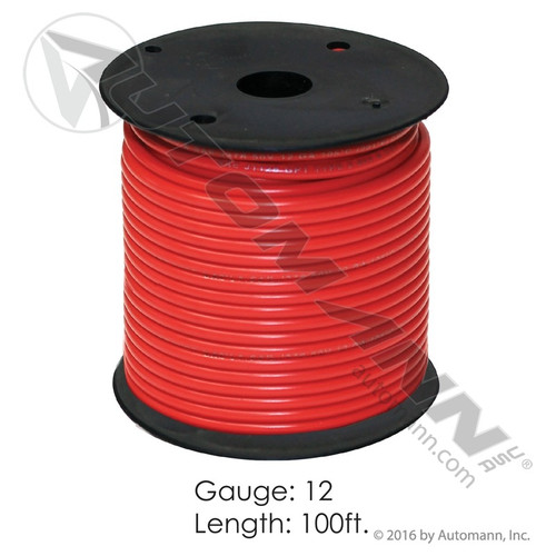 178.2112RD 12 GUAGE WIRE CABLE RED 100 FOOT ROLL