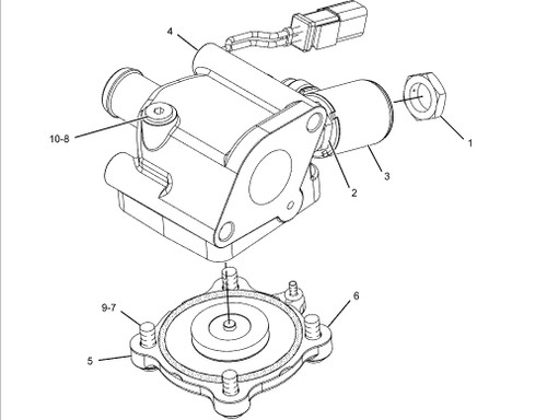 CAT 244-2828 - Valve Assembly-Mounting and Coolant Diverter