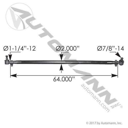 463.DS9897 EATON TIE ROD CROSS TUBE ASSEMBLY