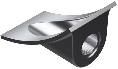 AlumiTank COC-100210 - 2" Aluminum Tank Casting