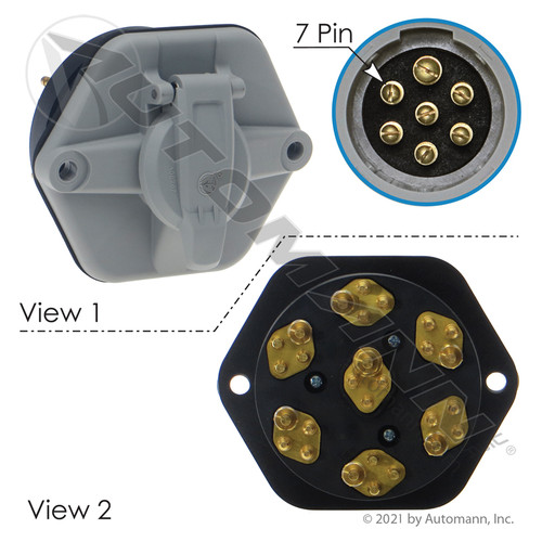 179.1048 SOCKET 7 WAY WITH OUT BREAKER 28 PIN