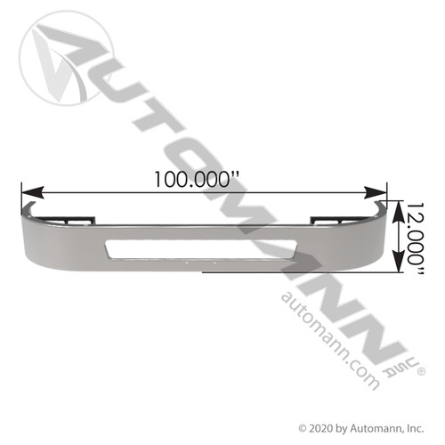 AUTOMANN Volvo Bumper Chrome 12in VN-VNL