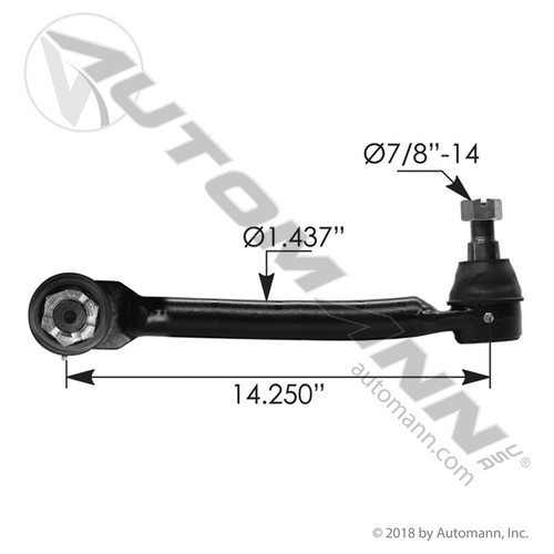 463.DS75416 PETE PETERBILT DRAG LINK 14.25" LENGTH