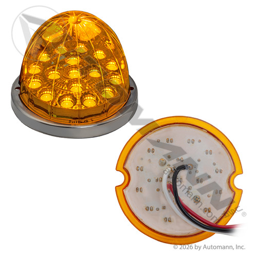 571.LD3231A17.2 AMBER LED WATERMELON DUAL FUNCTION CAB MARKE LAMP