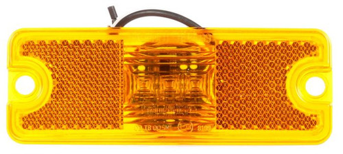 Truck-Lite 18011Y - 18 Series European Approved LED Yellow Rectangular Three Diode Marker Clearance Light Kit
