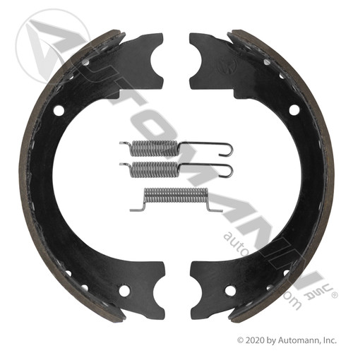 144.208680.1510 2086 GM EMERGENCY BRAKE SHOE KIT DEEP CUT 9" X 3"