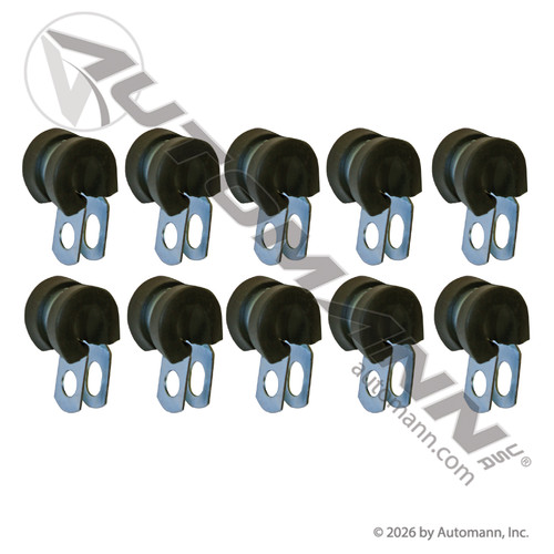 Automann 561.3106 - Tube Clamp Rubber Lined 3/8in 10 Pack