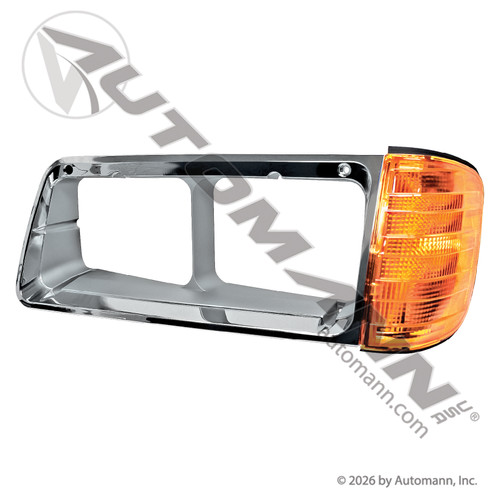 Automann 564.46045 - LH Signal Lamp Bezel Chrome FLD for Freightliner