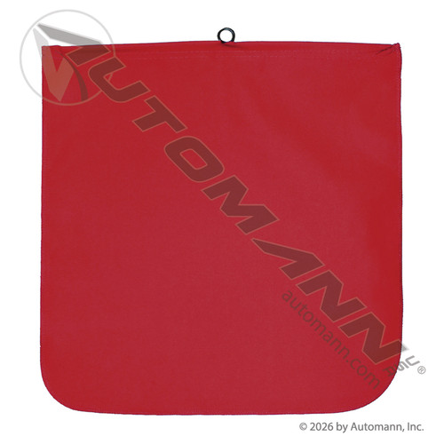 571.SF184WL 18" X 18" RED FLAG WITH WIRE LOOP