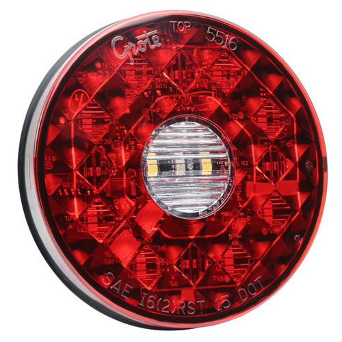 Grote 55262 - 4 Inch Heated All-Weather Stop Tail Turn Backup Light Hardshell Connector
