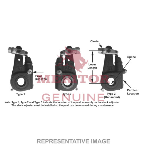 Meritor R802356 - ASA Auto Slack Adjuster Kit 1.50-10
