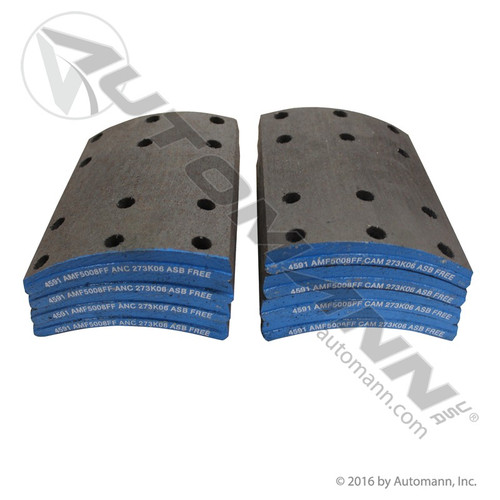 140.4591.50 12.25" X 7.5" 4591 BRAKE SHOE LINING BLOCK 23K