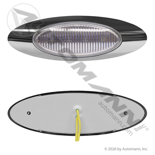 571.LD27CA4M1 MARKER LIGHT LED 2IN X 6.5IN CLEAR AMBER
