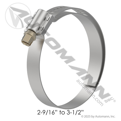 561.21448-B 2-9/16" TO 3-1/2" LINED WORM GEAR HOSE CLAMP