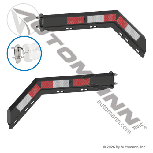 Automann 562.439FS - Spring-Loaded Hanger Angled Black FS