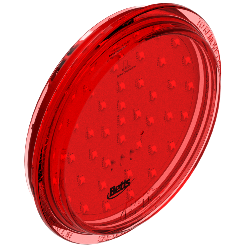 Betts HD SR4FH453E - 4" Round Sealed Red LED Lamp S/T/T