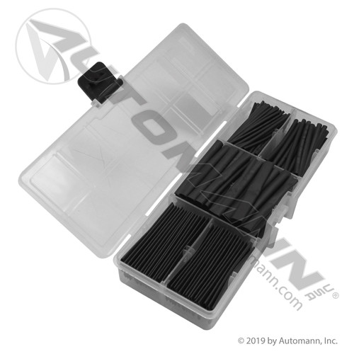 178.EK185BHS ELECTRICAL KIT BLACK HEAT SHRINK 185PC