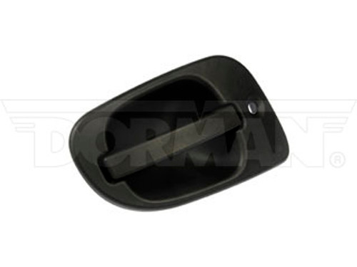 Dayton 760-5208 - Exterior Door Handle Black Plastic For Freightliner (2002-2025) With Key Lock Hole