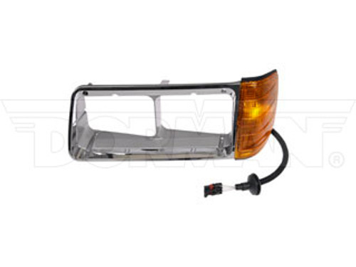 Dayton 889-5208 - Heavy Duty Chrome Plastic Headlight Bezel For Freightliner FLD120