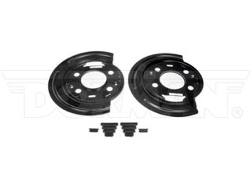 Dayton 924-654 - GM Chevy Silverado 3500 Brake Dust Shield Kit, Disc Brakes, Steel, Black, Pair