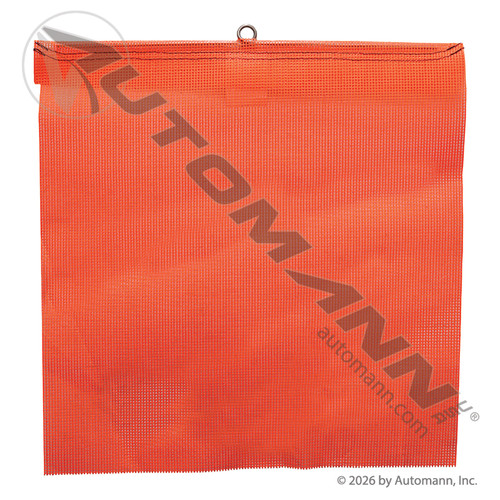 571.SF168WL FLAG W/WIRE LOOP ORANGE MESH 16IN X 16IN
