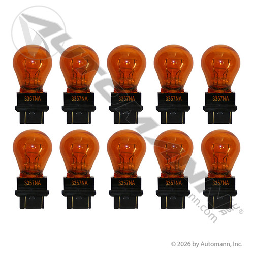 571.LB3357NA STANDARD MINIATURE LAMP LIGH BULB AMBER 3357