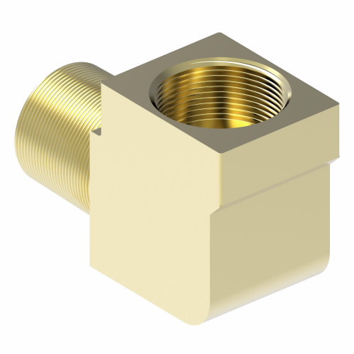 6400X2 BRASS COMPRESSION ELBOW