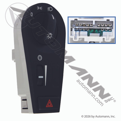 Automann 577.96508 - Headlamp and Warning Switch for Volvo-Mack