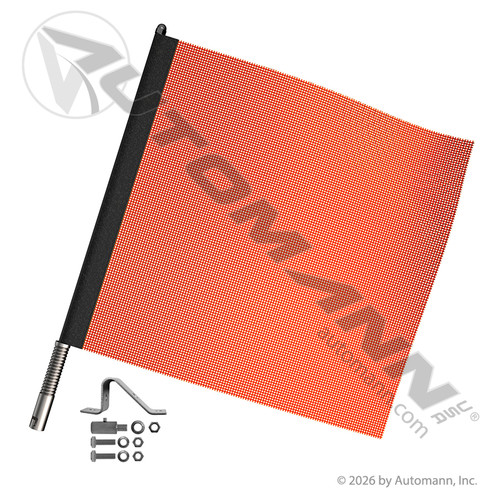 571.SF197EZ-K QUICK MOUNT FLAG KIT ORANGE VINYL MESH
