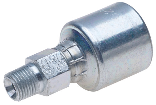 Gates G25100-1616 - MegaCrimp Male Pipe NPTF 30 Cone Seat Hydraulic Coupling