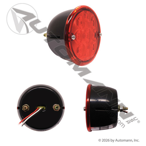 571.LD801R13 S/T/T LIGHT LED 3-3/4IN SURFACE MNT RED
