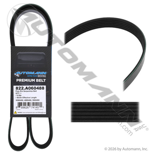 822.A060488 POLY RIB SERPENTINE BELT