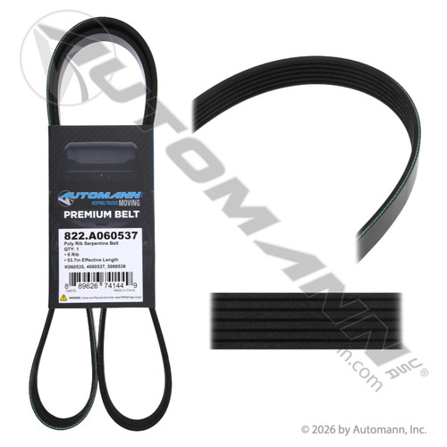 822.A060537 POLY RIB SERPENTINE BELT