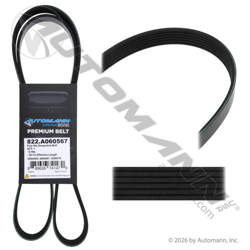 822.A060567 POLY RIB SERPENTINE BELT